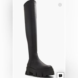 ALDO Grandmode Over the Knee Boot (Women) (Narrow Calf) - BLACK, Size 6.5